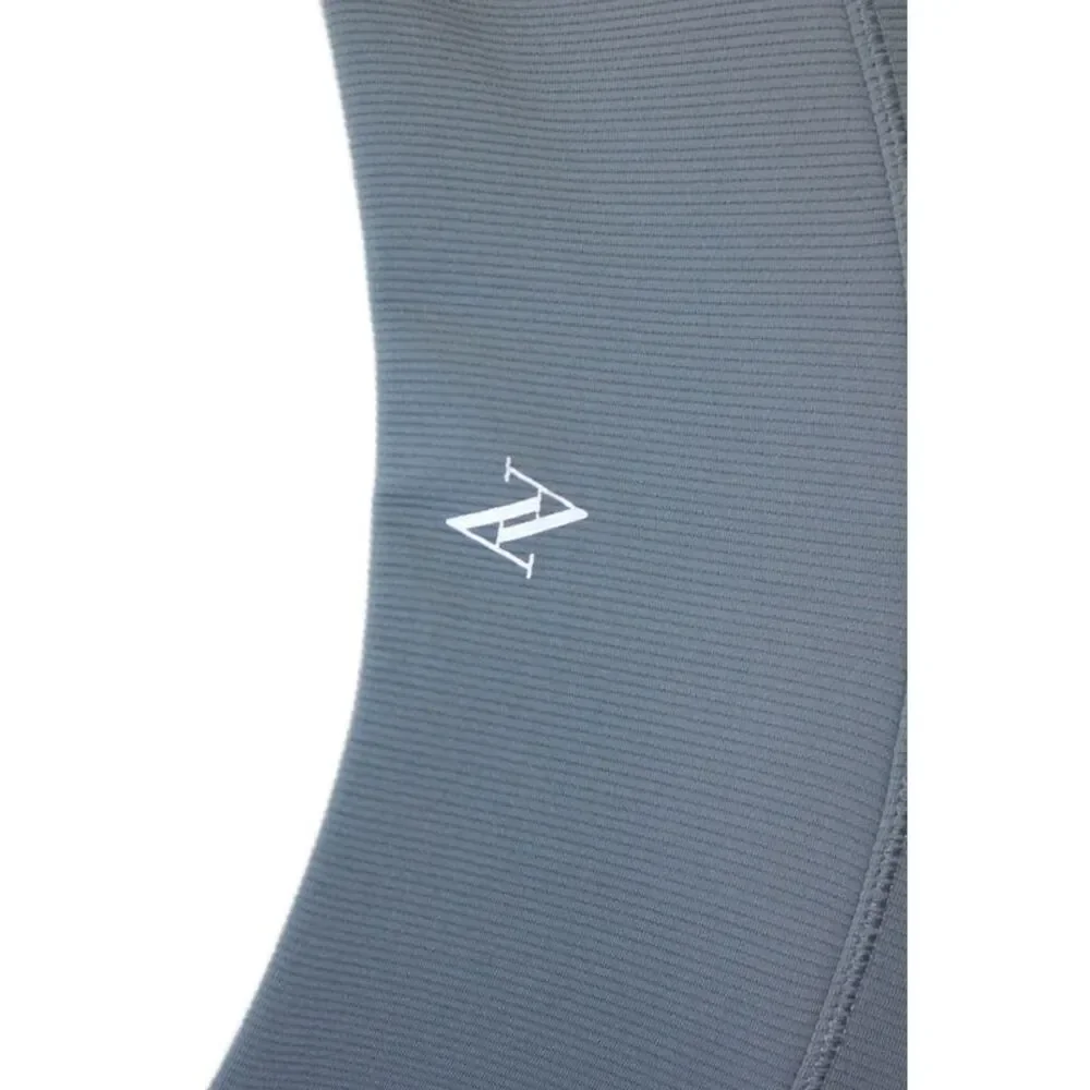 All Access Womens Ribbed High Waisted Athletic Leggings Light Blue Size XS_4